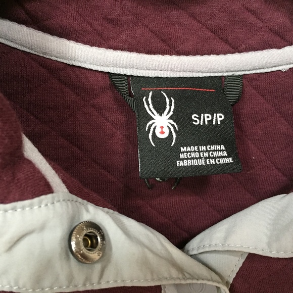 Spyder Maroon Quilted Pullover - Picture 5 of 15